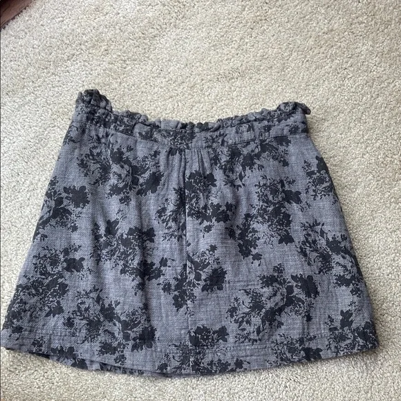 🪷100% Cotton Black and Gray Mini Skirt - Picture 5 of 7